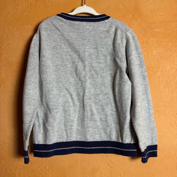 Janie & Jack Dog Graphic Sweater Size 4 Preppy Knit Pullover - Picture 5 of 5